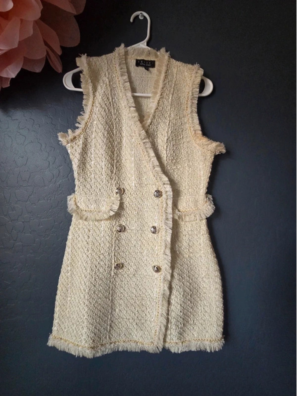 Trixxi tweed vest dress